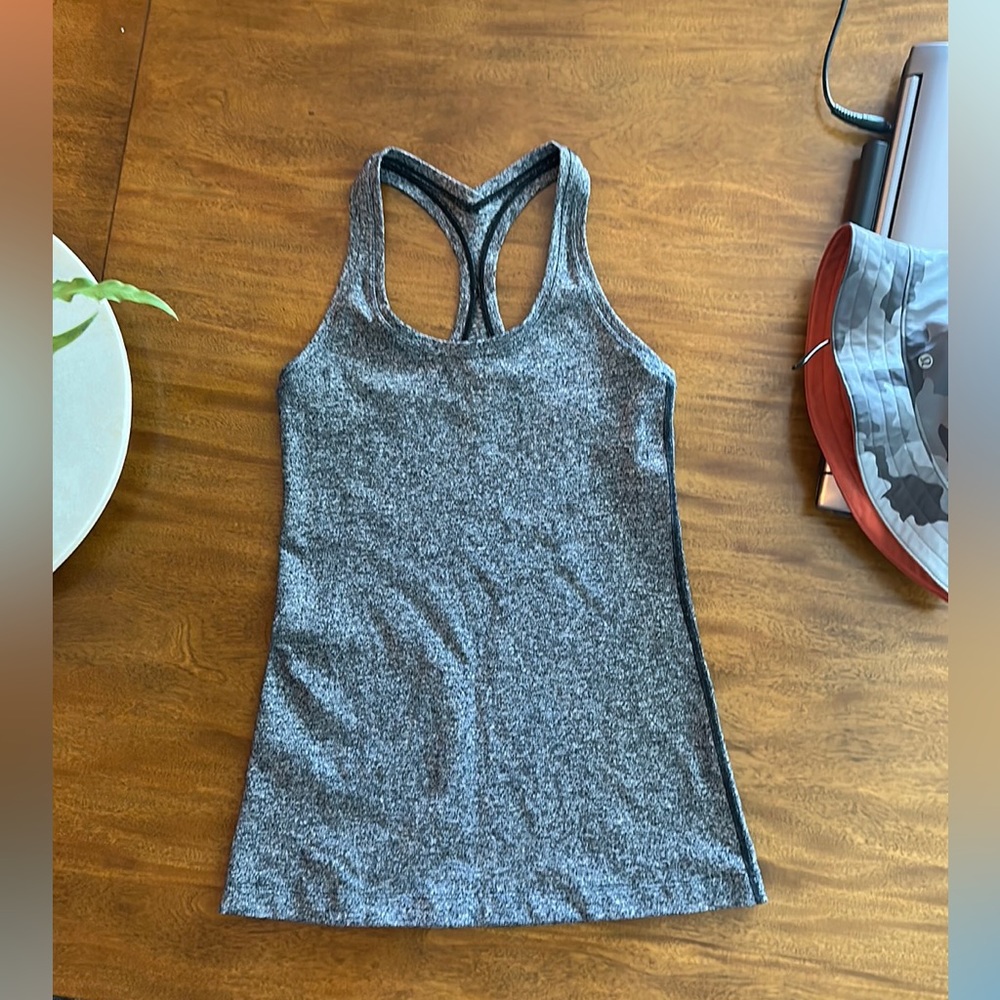 Lululemon Cool Racerback - Heathered Black